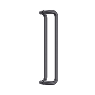 Round Section Offset D-Pull Handle 600 CTC x 632 OA BLK