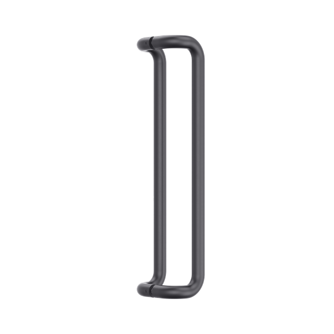 Round Section Offset D-Pull Handle 600 CTC x 632 OA BLK