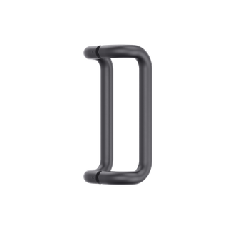 Round Section Offset D-Pull BTB Handle 32 x 300 CTC x 332 OA BLK