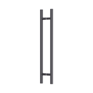 Round Section H-Pull BTB Handle 32 x 600 CTC x 800 OA BLK