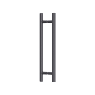 Round Section H-Pull BTB Handle 32 x 450 CTC x 600 OA BLK