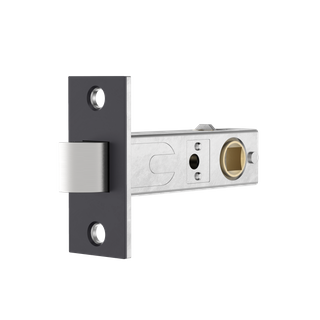 Tubular Privacy Latch 60mm Backset BLK