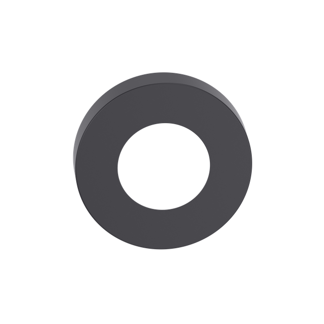 Round Escutcheon 63mm Cover BLK