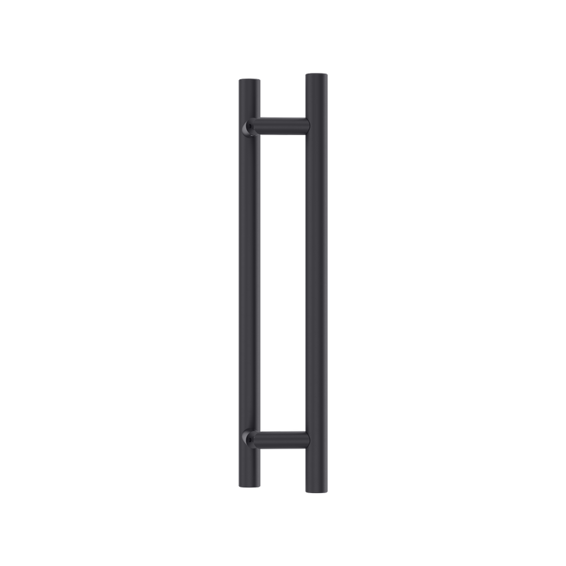 Round Section Offset H-Pull BTB Handle 32 x 450 CTC x 600 OA BLK