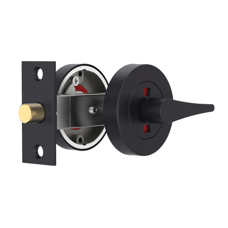 Round DDA Indicating Lock Set BLK