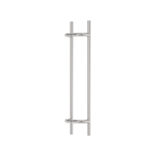 Slimeline Round Section Offset H-Pull Handle 450 CTC x 600 OA SSS