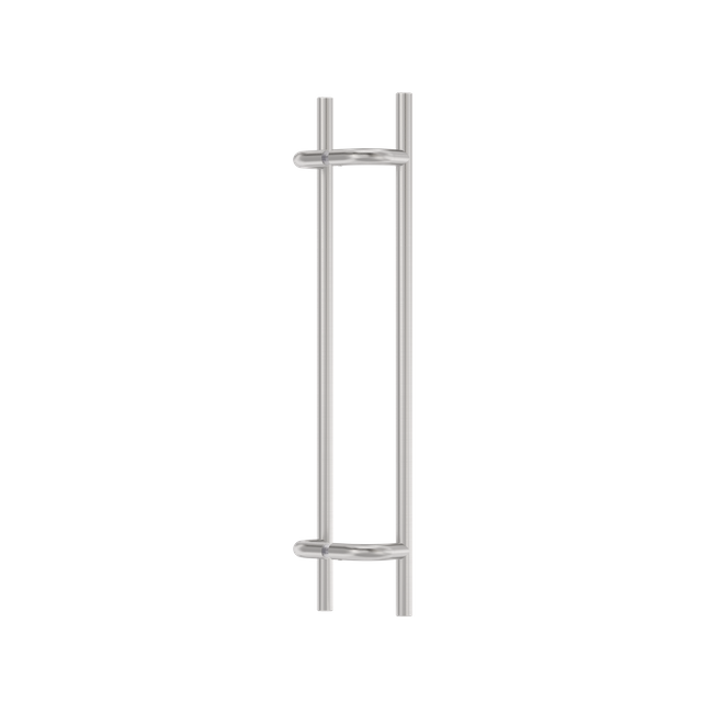 Slimeline Round Section Offset H-Pull Handle 450 CTC x 600 OA SSS