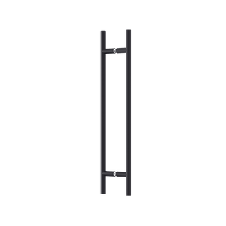 Round Section H-Pull Handle 450 CTC x 600 OA BLK