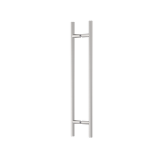 Slimline Round Section H-Pull Handle 450 CTC x 600 OA SSS