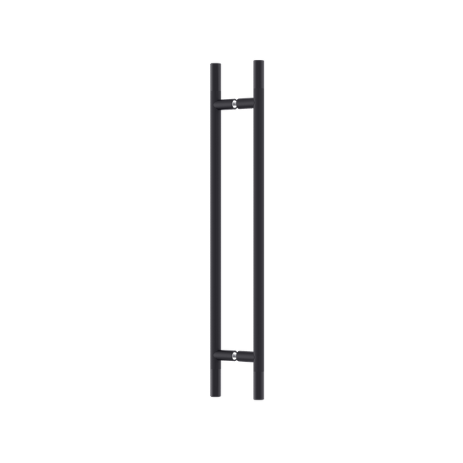 Round Section H-Pull Handle 450 CTC x 600 OA BLK