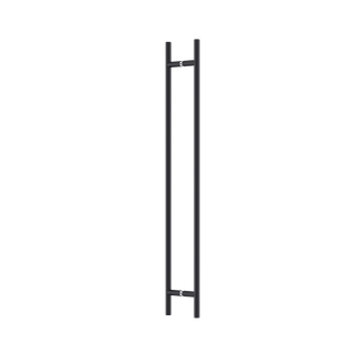 Slimline Round Section H-Pull Handle 750 CTC x 900 OA BLK