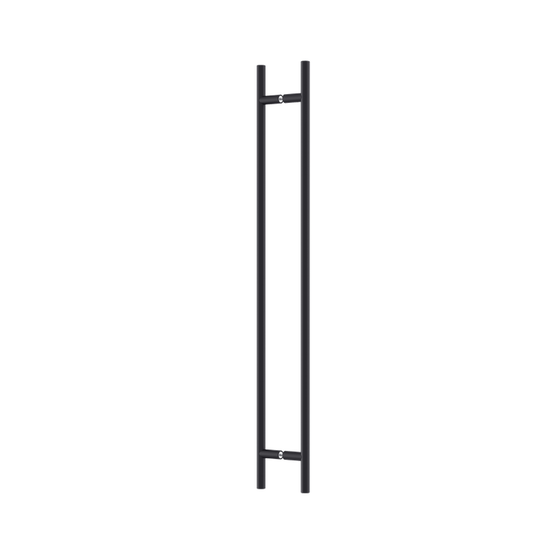 Round Section H-Pull Handle 750 CTC x 900 OA BLK