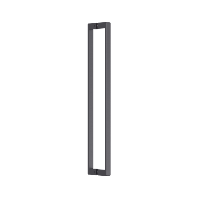 Flat Section Handle Set 25 x 600 CTC x 625 OA BLK