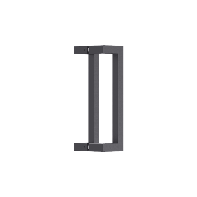 Square Section Offset BTB Handle 25 x 300 CTC x 325 OA BLK