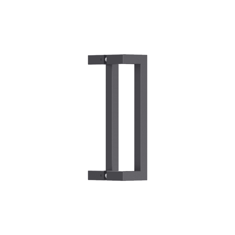 Square Section Offset BTB Handle 25 x 300 CTC x 325 OA BLK