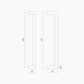 Square Section Offset BTB Handle 25 x 450 CTC x 475 OA SSS