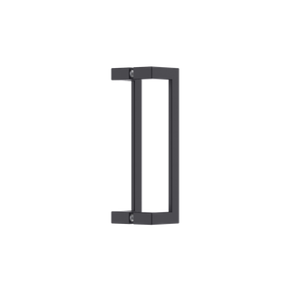 Square Section Flat Offset BTB Handle 25 x 300 CTC x 325 OA BLK