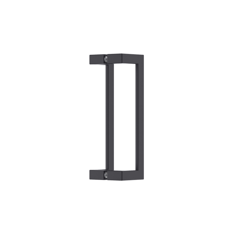 Flat Square Section Offset BTB Handle 25 x 300 CTC x 325 OA BLK