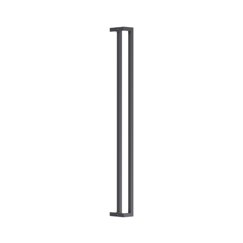 Square Section Offset BTB Handle 25 x 1200 CTC x 1225 OA BLK