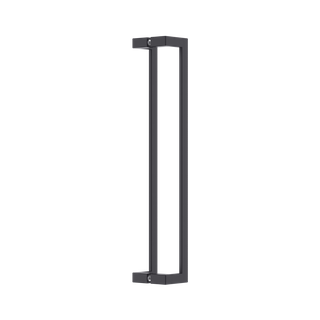 Square Section Flat Offset BTB Handle 25 x 600 CTC x 625 OA BLK