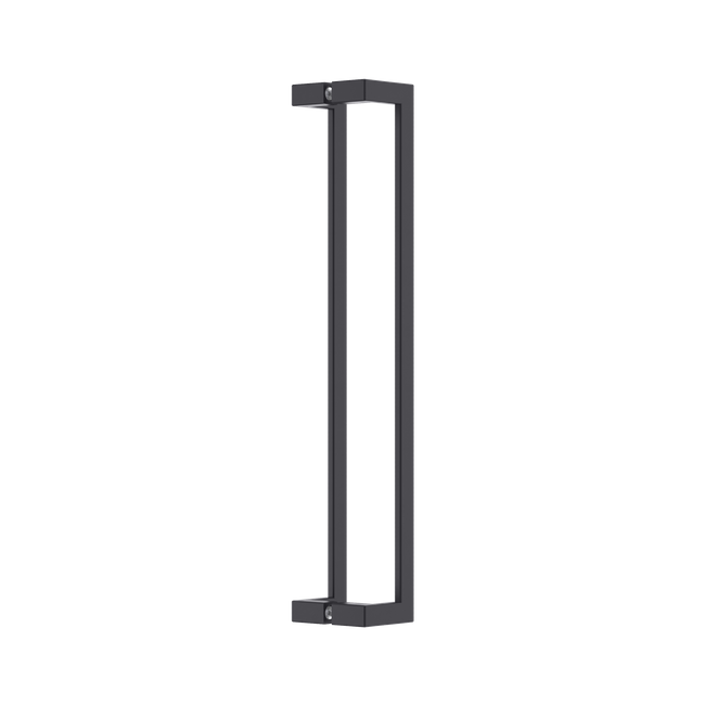 Square Section Flat Offset BTB Handle 25 x 600 CTC x 625 OA BLK