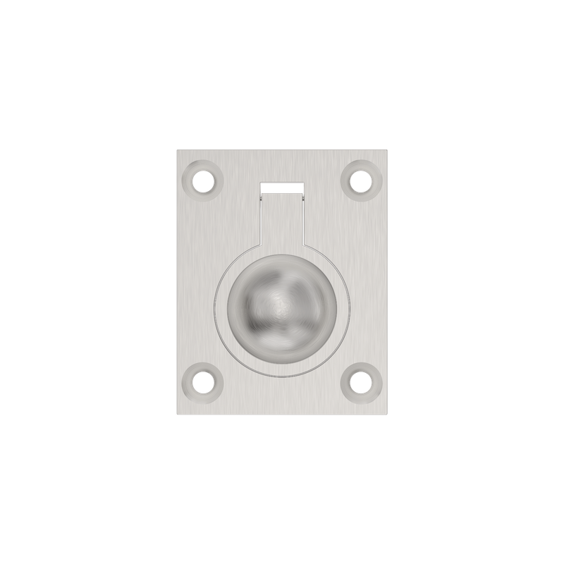 Rectangle Flush Ring Pull 48mm SSS