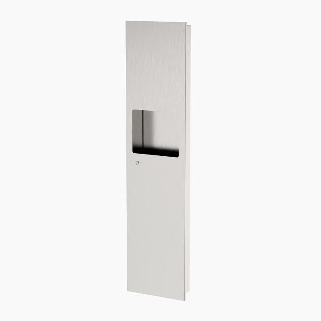 P0601 Recessed Paper Towel Dispenser & Waste Receptacle