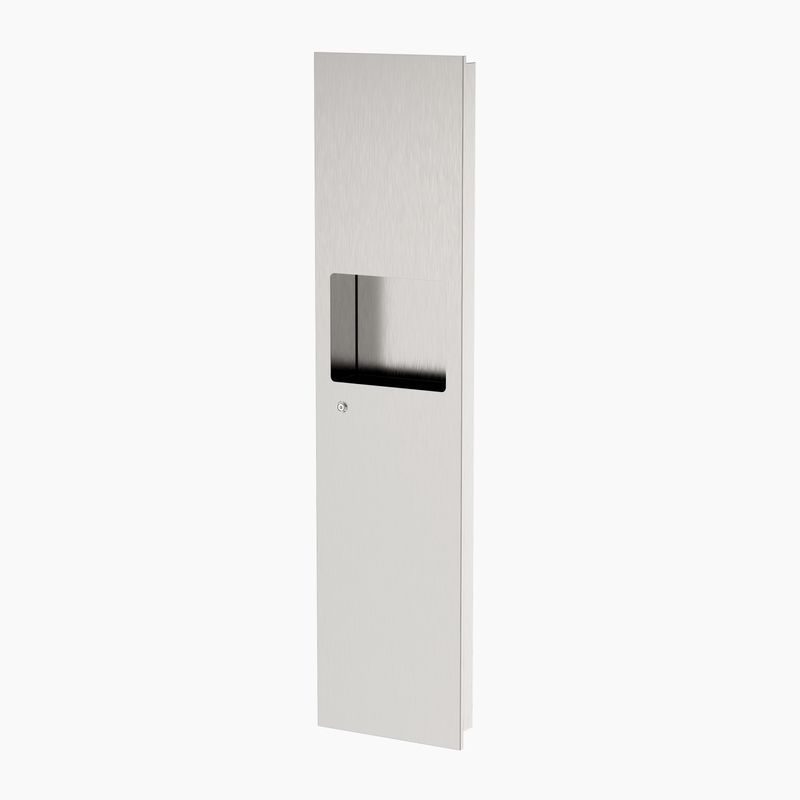P0601 Recessed Paper Towel Dispenser & Waste Receptacle