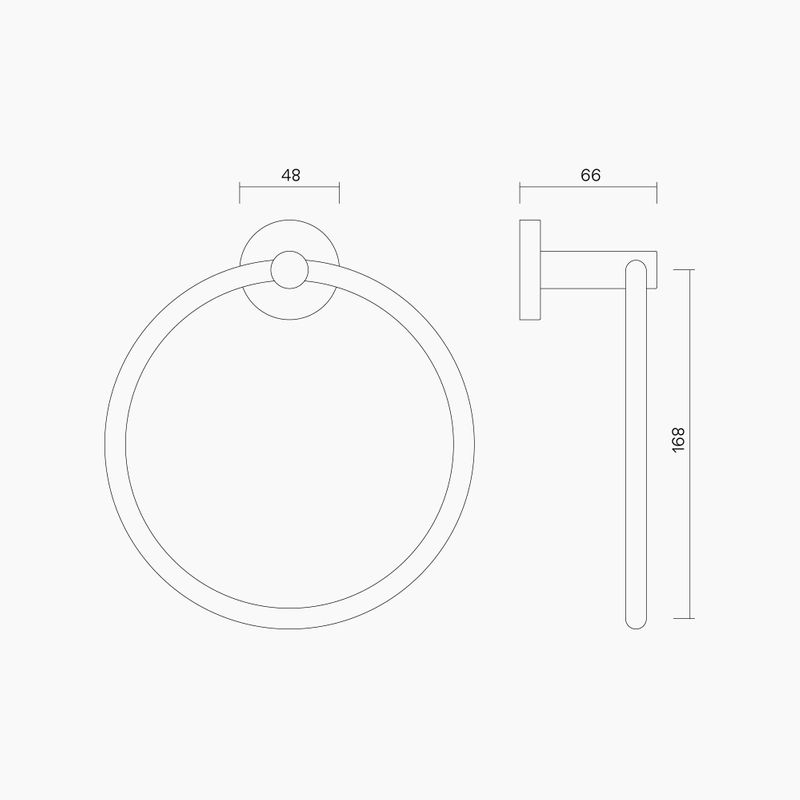 P0742 Dual Fix Towel Ring PSS
