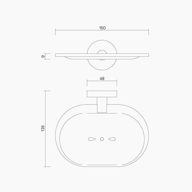 P0745 Dual Fix Soap Dish PSS
