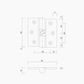 P5004 Gravity Hinge Set Right Hand SC Hold Closed (*pack hinges in pairs with screws)