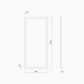 P1015 Disabled Compliant Framed Mirror without Shelf