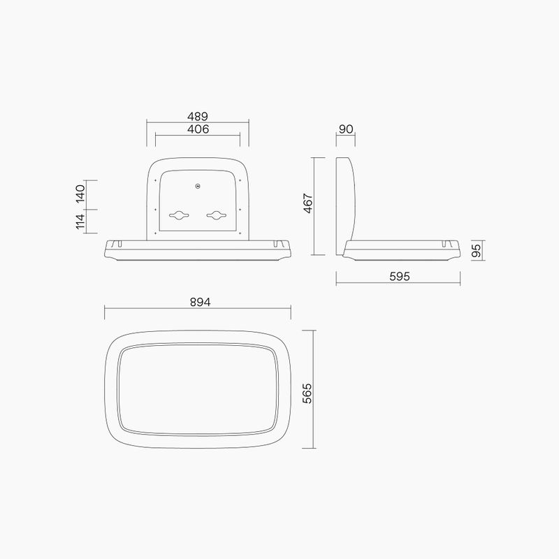 P1101 Horizontal Baby Change Station