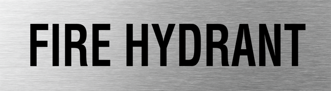 Fire Hydrant Sign 400x110mm SSS