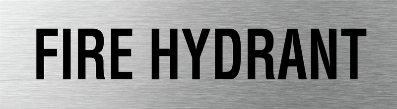 Fire Hydrant Sign 400x110mm SSS