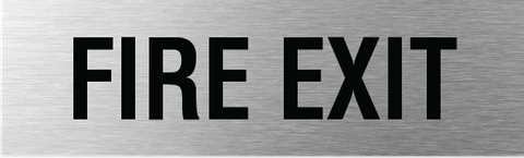 Fire Exit Sign 200x60mm SSS