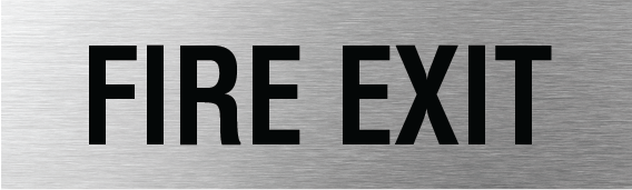Fire Exit Sign 200x60mm SSS