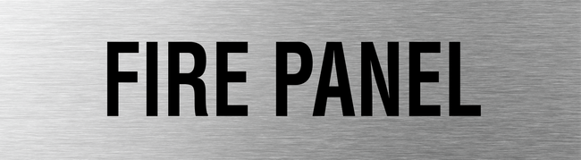 Fire Panel Sign 400x110mm SSS