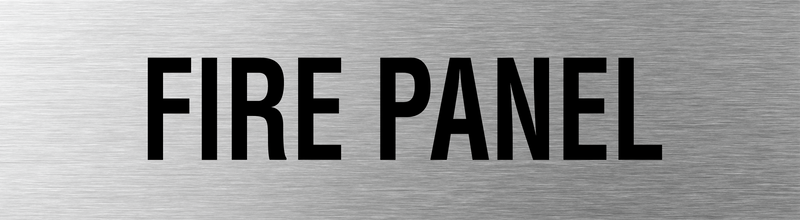 Fire Panel Sign 400x110mm SSS