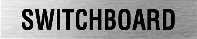 L4004 Switchboard Sign 300x60mm SSS