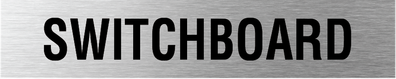 L4004 Switchboard Sign 300x60mm SSS