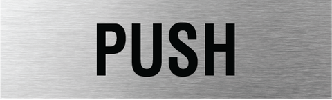 L4001 Push Sign 200x60mm SSS