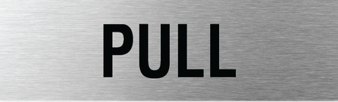 L4002 Pull Sign 200x60mm SSS