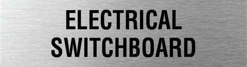 Electrical Switchboard Sign 400x110mm SSS