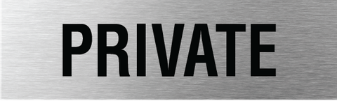 L010 Private Sign 200x60mm SSS