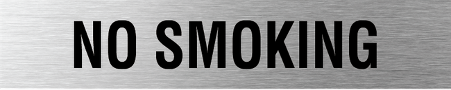 L4011 No Smoking Sign 300x60mm SSS