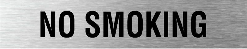 L4011 No Smoking Sign 300x60mm SSS