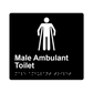 L1016 Male Ambulant Toilet Braille Sign 200x180mm