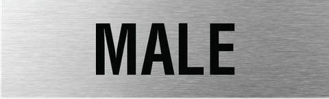 L2002 Male Sign 200x60mm SSS