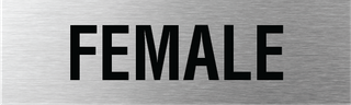 Female Sign 200x60mm SSS